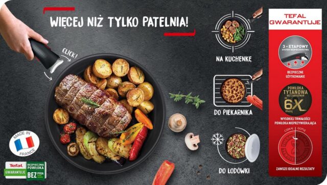 TEFAL Ingenio Unlimited 26 cm wok frying pan L7637732 - imagine 5