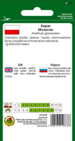 PNOS Nasiona warzyw | Koper Ogrodowy Morvan | Opakowanie 5g - imagine 2