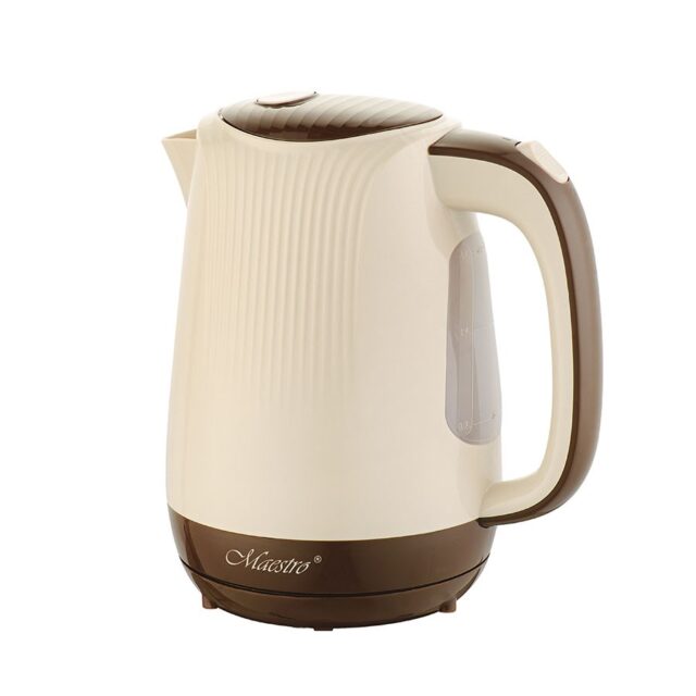 Feel-Maestro MR042 beige electric kettle 1.7 L Beige  Brown 2200 W - imagine 6