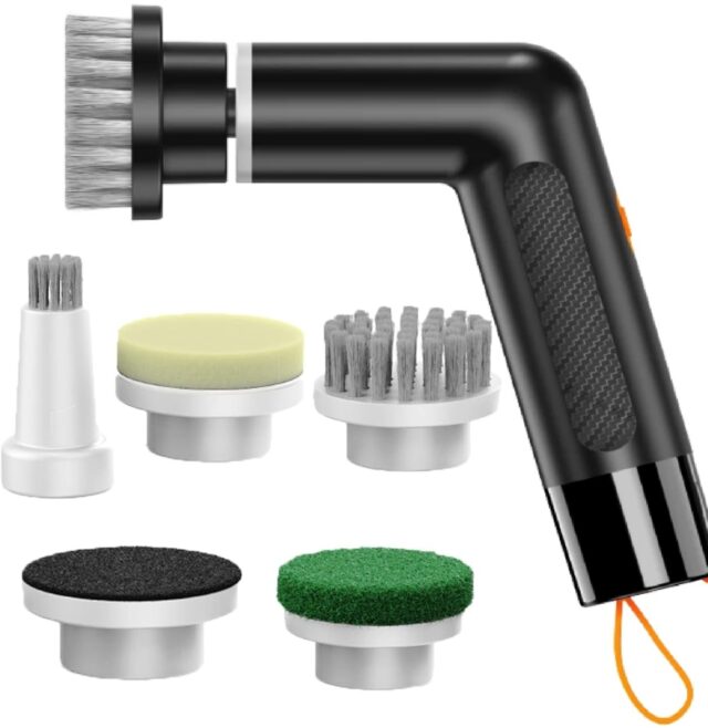 EXTRALINK POWERLINK SZCZOTKA Z WYMIENNYMI KOŃCÓWKAMI WBUDOWANY AKUMULATOR CZARNA - imagine 2