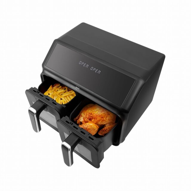 Double fat-free fryer  2200 W  capacity 8 l  LED display - imagine 2