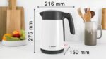 Electric kettle Bosch TWK 7L461  2400 W  1.7 l White - imagine 10