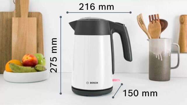 Electric kettle Bosch TWK 7L461  2400 W  1.7 l White - imagine 10