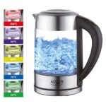 Adler AD 1247 NEW electric kettle 1.7 L Hazelnut Stainless steel Transparent 2200 W - imagine 5