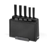 Maestro MR-1412-BLACK Knife set with block + Cutting board set Black