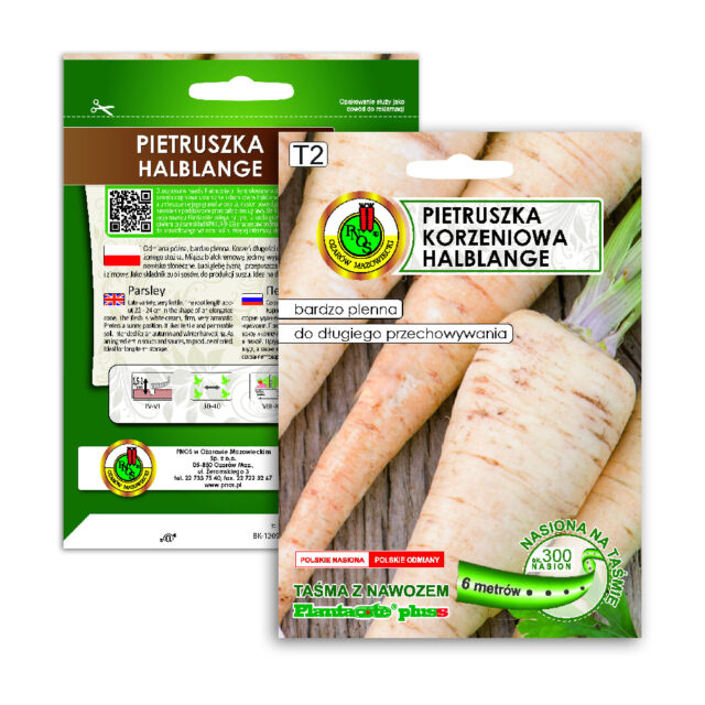 PNOS Nasiona na taśmie | Pietruszka Korzeniowa Halblange | Taśma 6m - imagine 9