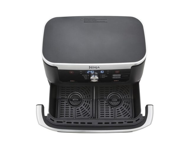 Ninja AF500EU fryer Double 10.4 L Stand-alone 2470 W Hot air fryer Black  Stainless steel - imagine 4
