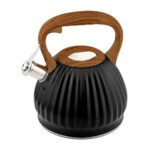 PROMIS Kettle 3.0 l  FABIO  black  wooden handle - imagine 2