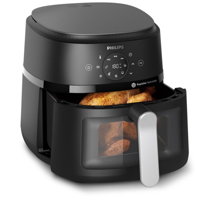 Philips 2000 series NA231/00 Airfryer 6.2 L (Silver) - imagine 5