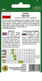 PNOS Nasiona warzyw | Sałata Głowiasta Masłowa Dippego | Opakowanie 1g - imagine 2