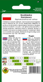 PNOS Nasiona warzyw | Rzodkiewka Karminowa | Opakowanie 10g - imagine 3