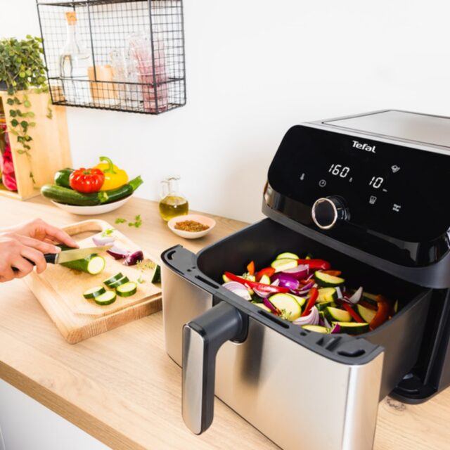 Tefal Easy Fry Mega EY855D10 fryer Single 7.5 L Stand-alone 2020 W Hot air fryer Black  Stainless steel - imagine 7