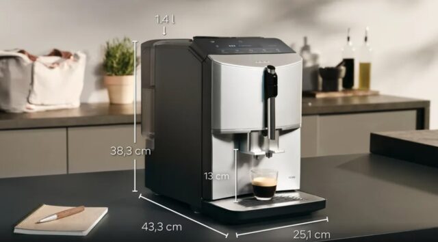 Siemens TF303E01 EQ300 espresso machine (silver; 1300W) - imagine 3