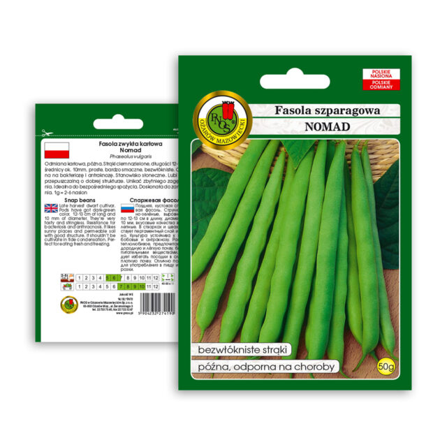 PNOS Nasiona warzyw | Fasola Szparagowa Zielona Karłowa Nomad | Opakowanie 50g - imagine 8