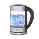 Adler AD 1247 NEW electric kettle 1.7 L Hazelnut Stainless steel Transparent 2200 W - imagine 2