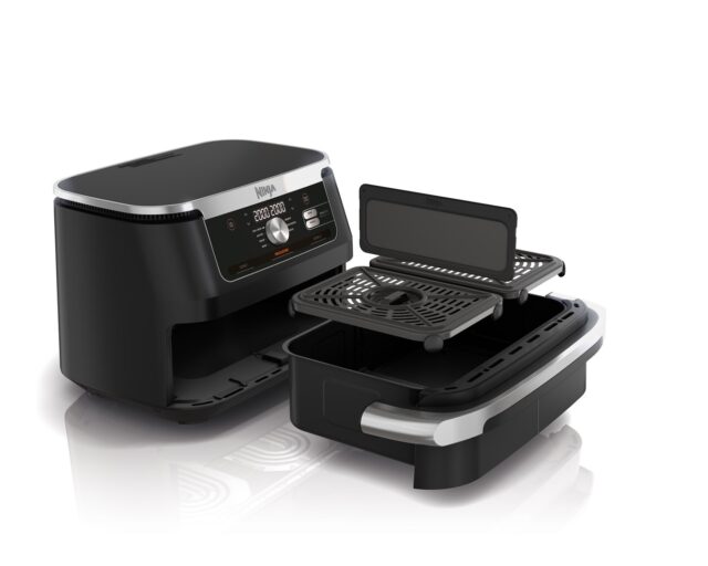 Ninja AF500EU fryer Double 10.4 L Stand-alone 2470 W Hot air fryer Black  Stainless steel - imagine 9