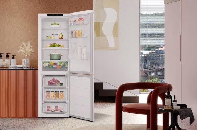 LG NatureFRESH GBV21L0ESW Fridge Freezer - White - E Rated - imagine 6