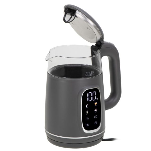 ADLER AD 1305 electric kettle grey silver - imagine 2