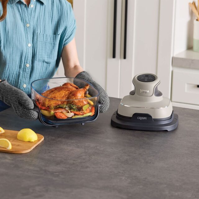 Ninja CRISPi Single 3.8 L 1700 W Hot air fryer Grey  Stone colour  Transparent - imagine 4