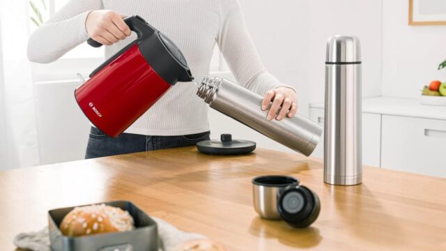 Electric kettle Bosch TWK 7L464  2400 W  1.7 l Red - imagine 9