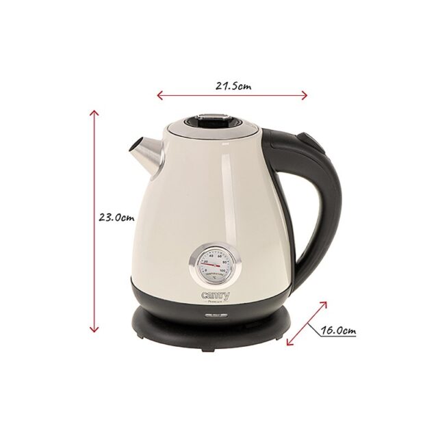 CAMRY CR 1344c cream electric kettle - imagine 7