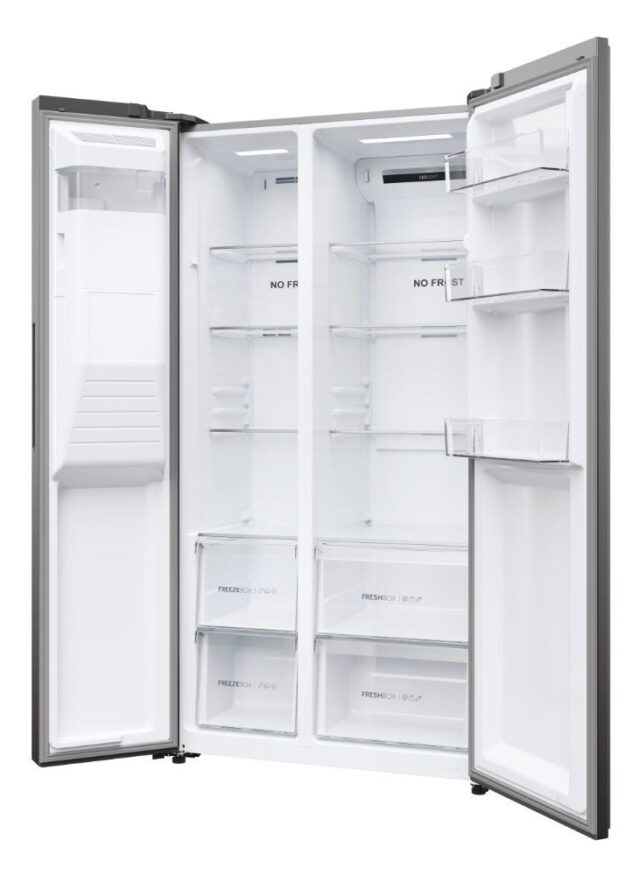 Haier SBS 90 Serie 5 HSR5918DIMP Free-standing double-sided fridge-freezer combination 511 l D Platinum  stainless steel - imagine 7