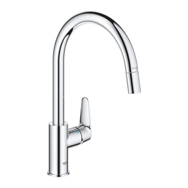 GROHE baucurve 30547000 Single lever kitchen sink mixer Chrome - imagine 4
