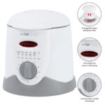 Clatronic FFR 2916 Single 1 L Stand-alone 900 W Deep fryer Grey  White - imagine 5