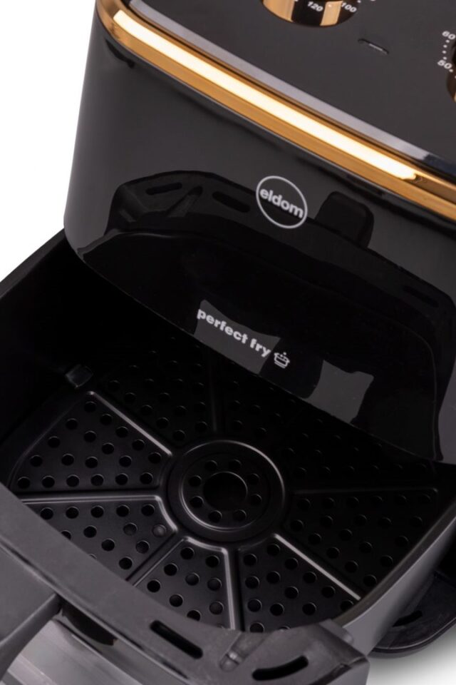ELDOM FRITTA fat-free fryer capacity 5.0 l adjustable temp. clock 1500 W Single 5 L Stand-alone Hot air fryer Black - imagine 10