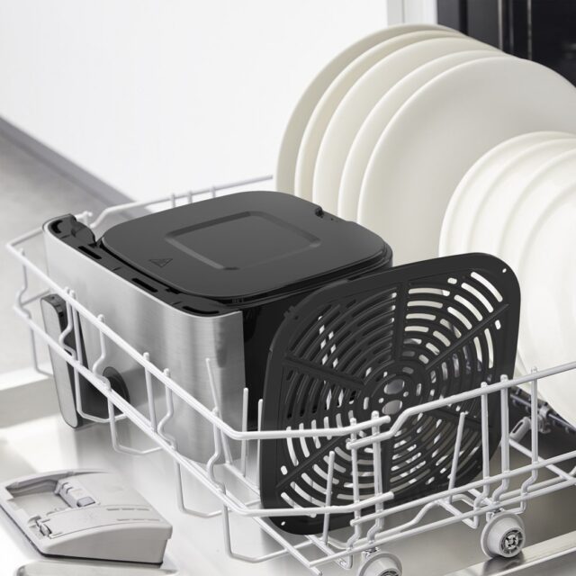 Tefal Easy Fry Mega EY855D10 fryer Single 7.5 L Stand-alone 2020 W Hot air fryer Black  Stainless steel - imagine 4