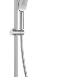 Shower head with bathtub mixer - movable spout