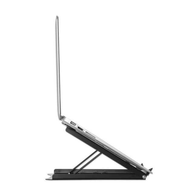 Manhattan Laptop and Tablet Stand  Adjustable (5 positions)  Suitable for all tablets and laptops up to 15.6   Portable and Lightweight  Steel  Black  Lifetime Warranty - imagine 5