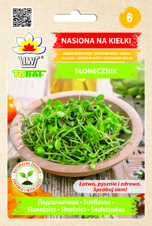 PNOS Nasiona na kiełki | Słonecznik Czarny Drobny | Opakowanie 20g - imagine 2