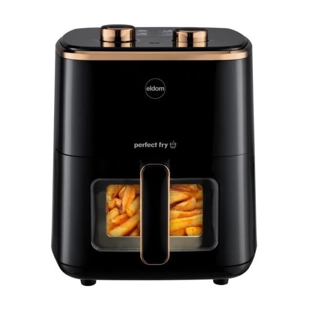 ELDOM FRITTA fat-free fryer capacity 5.0 l adjustable temp. clock 1500 W Single 5 L Stand-alone Hot air fryer Black - imagine 2