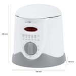 Clatronic FFR 2916 Single 1 L Stand-alone 900 W Deep fryer Grey  White - imagine 9