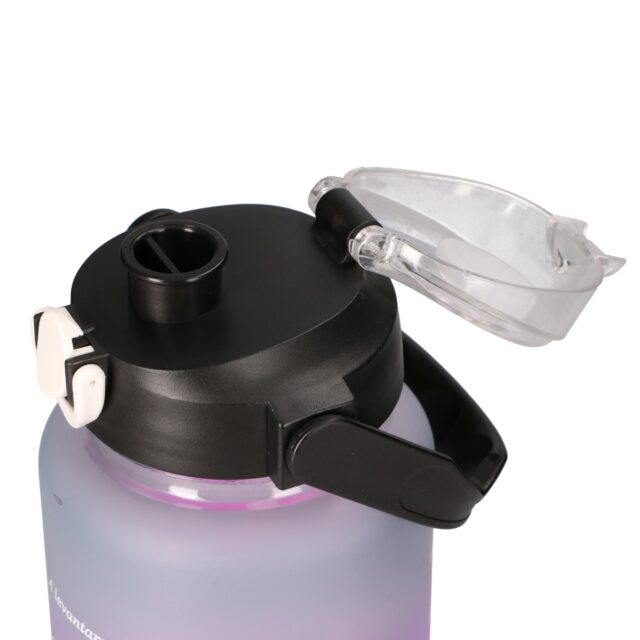 EXTRALINK BIDON MOTYWACYJNY 3W1 ZESTAW RÓŻOWY-CZARNY 2000ML+900ML+300ML - imagine 4