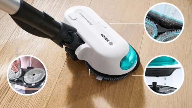 Cordless 2-in-1 hoover  vacuuming and mopping Unlimited 7 ProHygienic Aqua White - imagine 9
