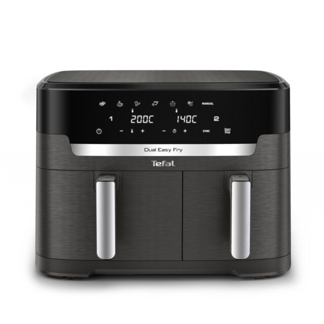 Tefal Easy Fry Dual XXL EY942HE0 fryer Double 11 L Stand-alone 2020 W Hot air fryer Grey - imagine 7