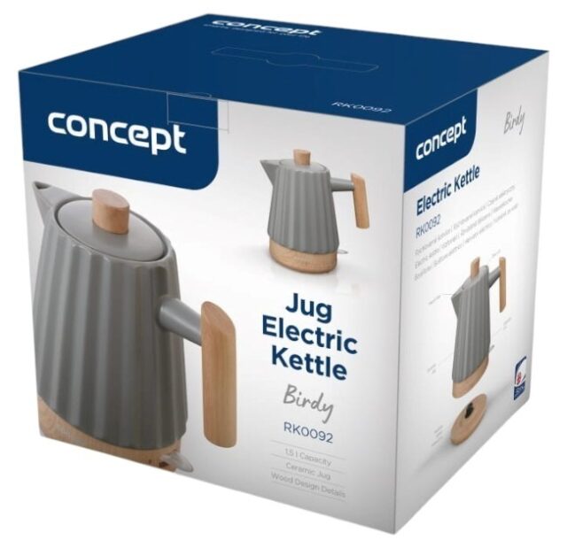 Concept RK0092 Ceramic electric kettle 1.5 l Dark grey - imagine 8