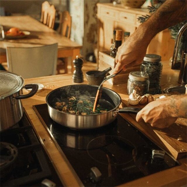 Frying pan 26cm with ceramic coating with lid Func - imagine 6