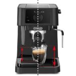 Delonghi | Coffee Maker | EC230 | Pump pressure 15 bar | Built-in milk frother | Semi-automatic | 360° rotational base No | 1100 W | Black - imagine 3