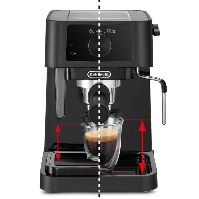 Delonghi | Coffee Maker | EC230 | Pump pressure 15 bar | Built-in milk frother | Semi-automatic | 360° rotational base No | 1100 W | Black - imagine 3