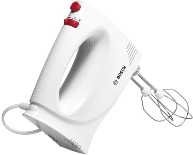 Bosch MFQP1000 mixer Hand mixer 300 W Red  White - imagine 2