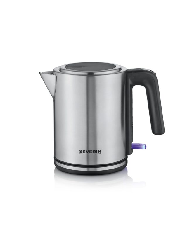 Severin WK 3489 electric kettle 1 L 2400 W Black  Silver - imagine 8