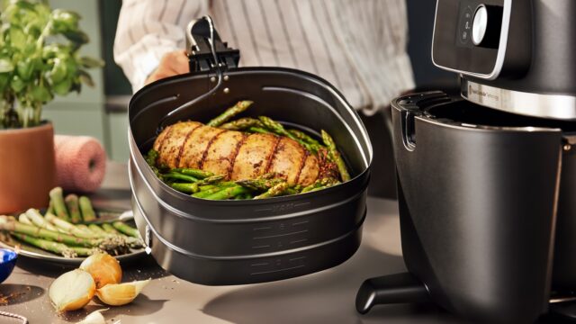 Philips 7000 series HD9876/90 fryer Single 8.3 L Stand-alone 2200 W Hot air fryer Black - imagine 4