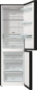 Gorenje NRK6192ABK4 fridge-freezer Freestanding 302 L E Black - imagine 4