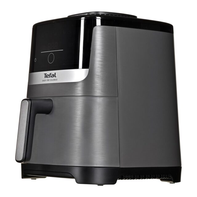 Tefal Easy Fry Silence EY551HE0 fryer Single 5 L Stand-alone Hot air fryer Black  Grey  Stainless steel - imagine 2
