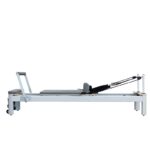 EXTRALINK PROFESIONALNE ŁÓŻKO DO PILATESU REFORMER DO PILATESU ZE STOPU ALUMINIUM SZARY - imagine 2