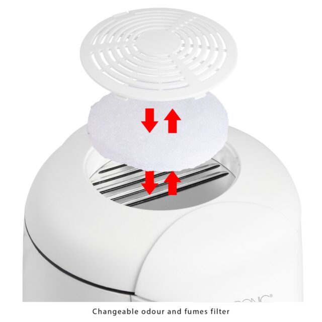 Clatronic FFR 2916 Single 1 L Stand-alone 900 W Deep fryer Grey  White - imagine 4