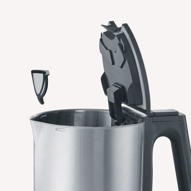 Severin WK 3409 electric kettle 1.7 L 2200 W Black  Stainless steel - imagine 2